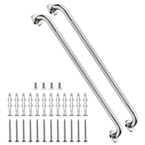 36 Inch Anti Slip Shower Grab Bar,Munzong Bathroom Grab Brushed Nickel
