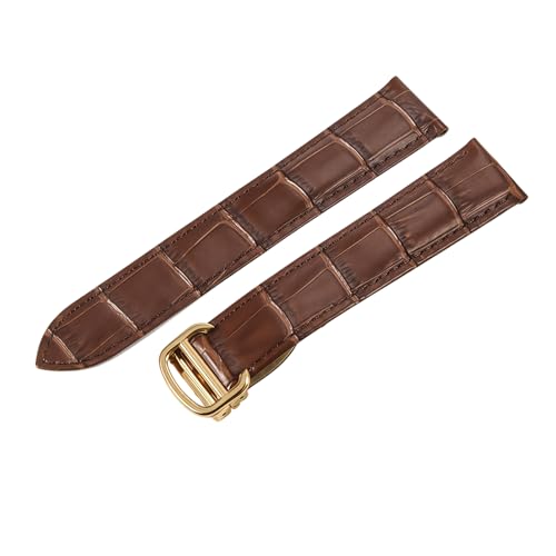 Bracelet de Montre en Cuir Remplacement Facile pour Cartier Tank