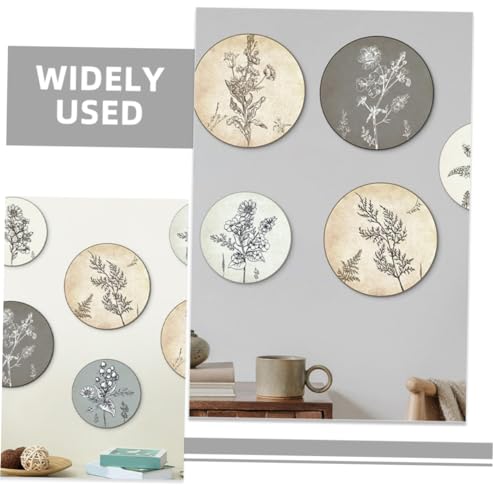 Panneaux muraux en bois à fleurs : lot de 6 décorations rustiques