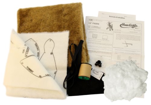 Haan Crafts Toy Fawn Stuffed Animal Beginner/Kids Sewing Kit