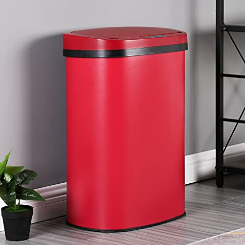 Caneca de Basura Ovalada 50L con Tapa Automática miniatura 2