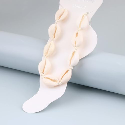 Guqqeuc Shell Bracelet Anklet For Women Girls Boho Beach Ankle Bracelets For Women Teen Girls Handmade Summer Rope Bracelets For Womens Girls #TOP2