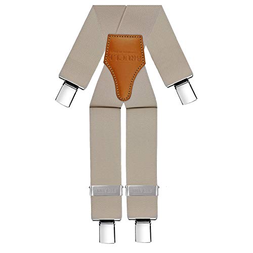 BRUCLE bretelle uomo elastiche con dorsale in