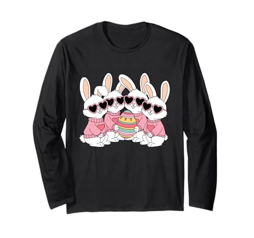 Bonito huevo de Pascua para niños y niñas Manga Larga