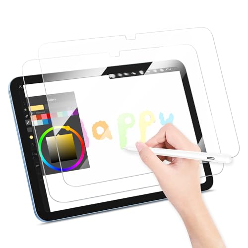 2 Stück Papier Schutzfolie für Samsung Galaxy Tab S10FE S9 S8 S7 11 Zoll, Tab S9 FE 10.9 Zoll, Matte Displayschutzfolie für Tablets, Anti-Blend-Effekt, Perfekt zum Schreiben Zeichnen