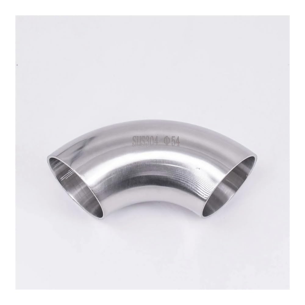 AARTERZZA 54/57/60/63/70/76/80/85/89/102/104/108/114mm OD Butt Weld Elbow 90 Degree SUS 304 Stainless Pipe Fitting(89mm OD) Pipe Fitting