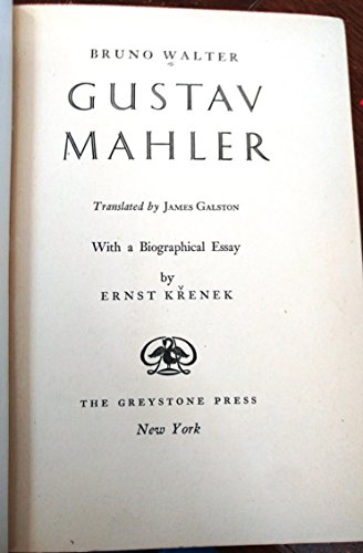 Gustav Mahler B00RASDQNI Book Cover