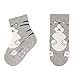 Sterntaler Baby-Mädchen ABS-Söckchen DP Katze Hausschuh-Socken, Hellgrau Mel, 21/22 EU