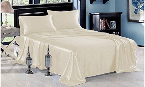 Miniatura 2 de Juego de 3 piezas de 3 piezas de seda satinada súper suave y de fácil cuidado, bolsillo profundo de 15 pulgadas, resistente a las arrugas, la