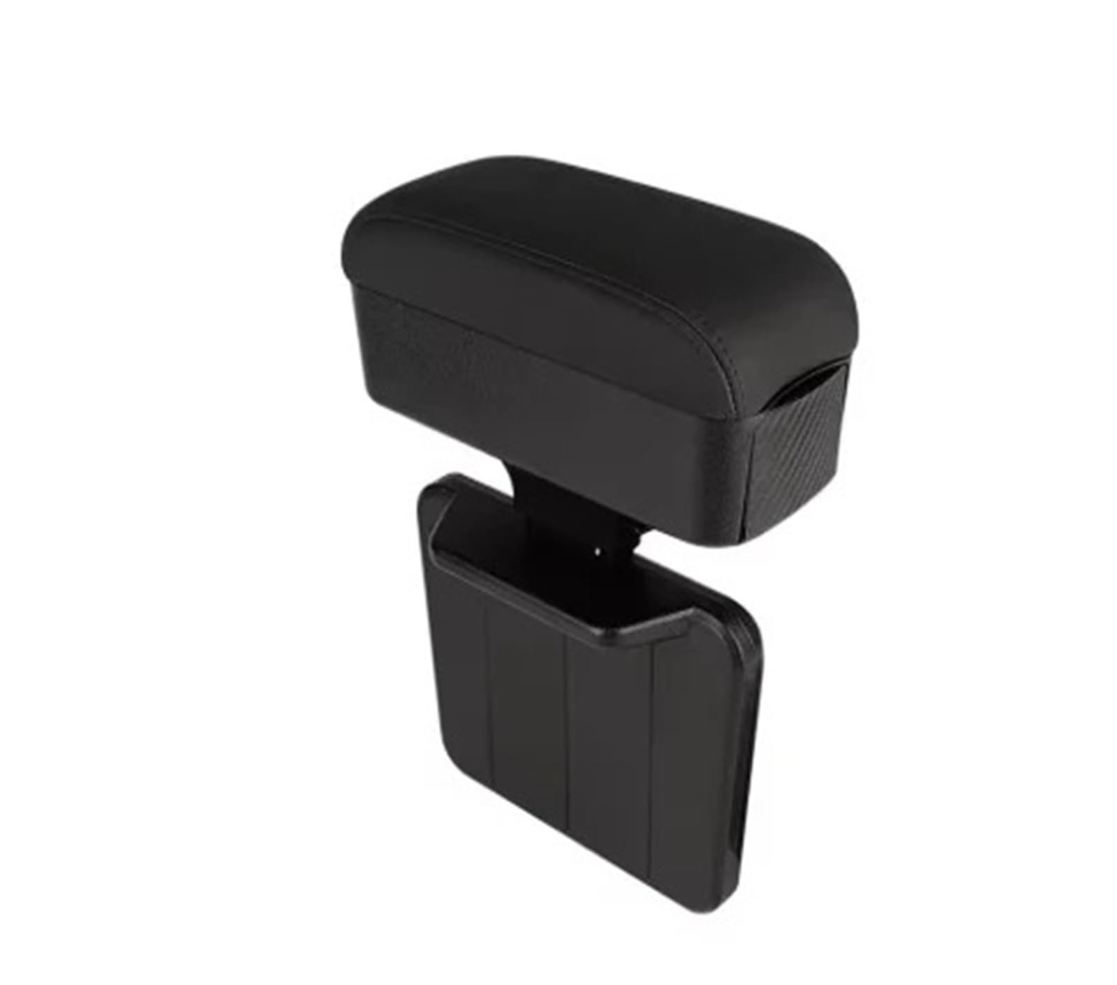 Hguvsjd Armrest Box Universal Car Armrest Box Adjustable Height Elbow Rest Pad Storage Seat Gap Organizer Car Armrests(Black black line)