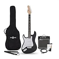 IDEAL FOR BEGINNERS: The Electric Guitar with 10W Guitar Amp & Accessories by Gear4musicis perfect for novice guitarists aiming to start their musical journey. QUALITY CONSTRUCTION: Smooth maple neck for comfortable playability, lightweight paulownia...
