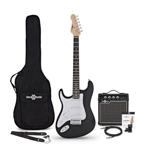Gear4music LA Left Handed Electric Guitar Full Size With 10W Amp