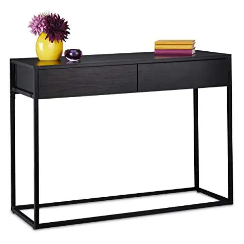 Relaxdays Table Console Noir Cover