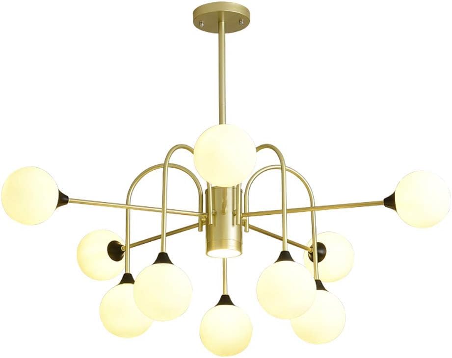 G9 Modern Elegant Sputnik Chandelier Semi Flush Mount Ceiling Light Mid Century Gold Industrial Pendant Light,Araña
