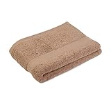 Lot de 2 Gözze - New York Serviette de Douche, Lot de 2, Douce et absorbante, 100% Coton, 70 x 140 cm - Marron