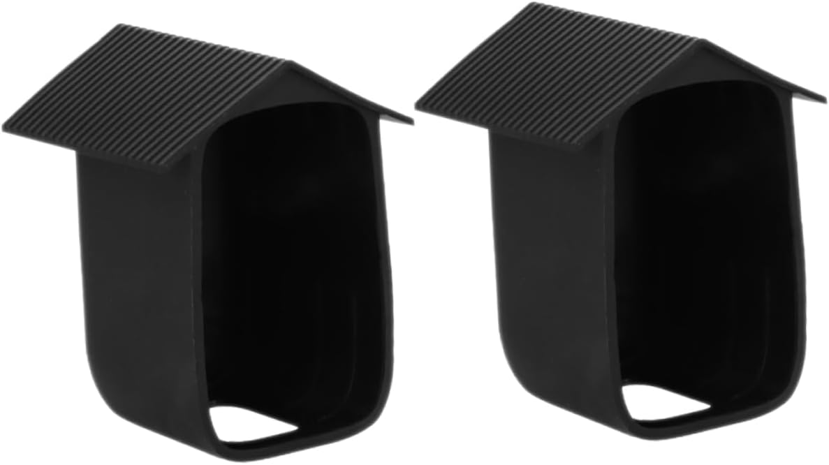 DOITOOL 2pcs Weatherproof Security Camera Outdoor Protector Housing for High Strength Design Elegant Appearance Wide-Angle View Use