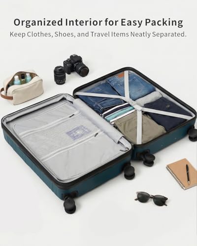 3 Piece Expandable Luggage Set with Spinner Wheels Hardshell Suitcase Set — 사진 7