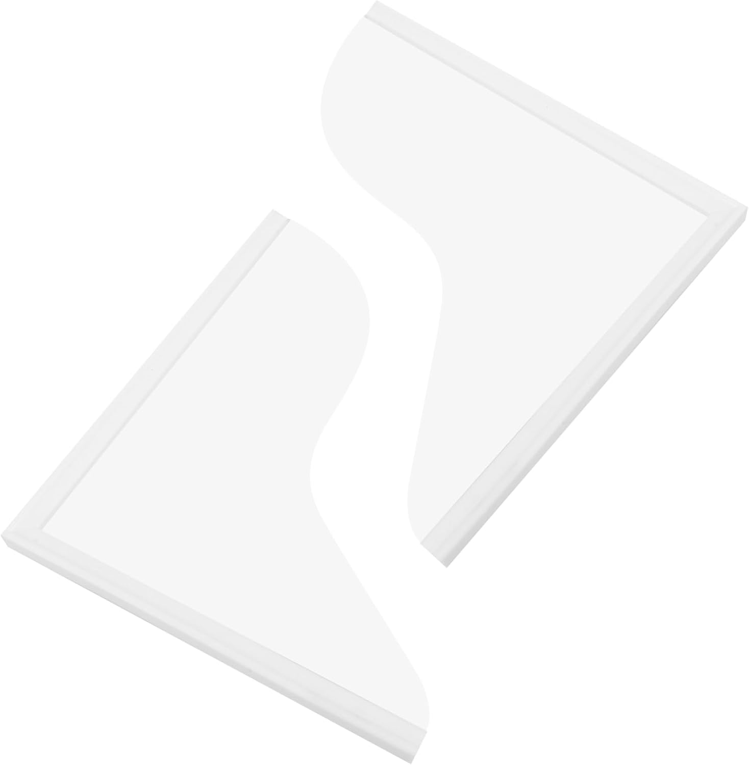 MAGICLULU 2Pcs Transparent Shower Splash Guard Bath Tub Water Blocker Shower Corner Guards for Splash Prevention for Bathroom Use