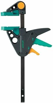 wolfcraft EHZ 6-150 One-Hand Clamp PRO 3456000| Powerful Clamps to clamp workpieces Professionally with just one Hand | Clamping Pressure 120 kg - Clamping Width 150 mm