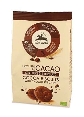 Frollini Al Cacao Con Gocce Di Cioccolato 250 G Bio