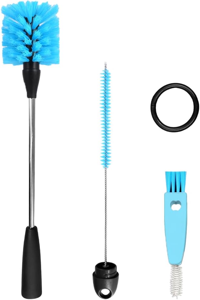 3 Pack Bottle Brush with Straw Cleaner Brush, Long Handle Water Bottle Scrubbing Brush, Cup Lid Cleaning Brush, for Sports Water Bottles, Cups, Coffee Mugs, Glasswares, Tumblers, Wine Decanters