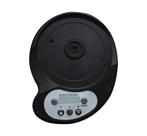 Miniatura 4 de Behome Cafetera Italiana Eléctrica 3 Tazas, Moka Espresso Automatica Eléctrica Con Reductor De 1 Taza, Auto Apagado Y Café Caliente 30 Min, Base Giratoria 360 , Negra