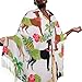 Tropical Palm Tree Hula Dancer Dog Greyhound Pattern Soft Long Scarf Fall Winter Scarf Fashion Shawl Wrap with Fringe Warm Blanket Scarves