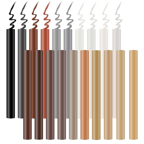 20 Pezzi Kit di Riparazione Mobili in Legno Set, Set di Cera Dura, 12 Colori di Cera Dura & Penna per Riparazioni, Kit di Riparazione per Danni e Graffi su Pavimenti in Legno