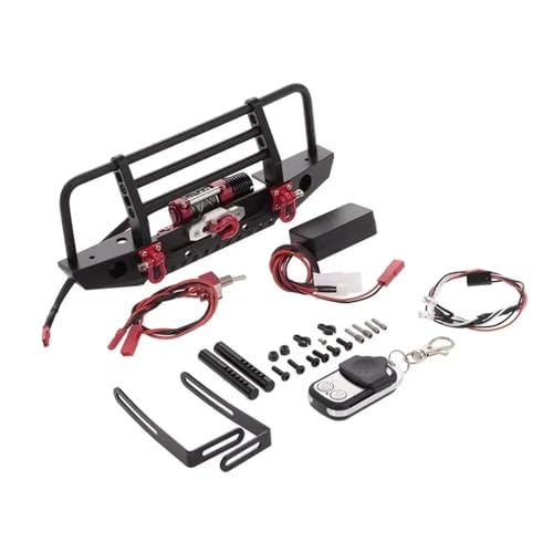 Coche RC Crawler parachoques de metal con luces para rutas