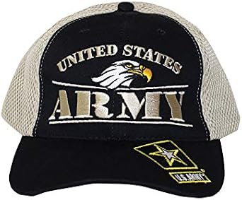 ARMY HAT MESH BACK BLK6