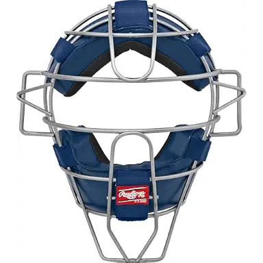 Rawlings Baseball Catcher's & Umpire Face Mask | Navy | Baseball or softball, lightweight hollow wire design, moisture absorption