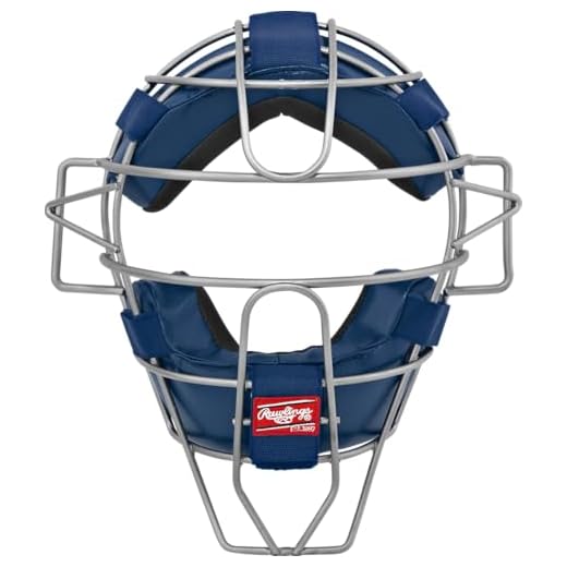 Rawlings | TRADITIONAL Umpire/Catcher's Facemask | Lightweight | Baseball/Softball Navy