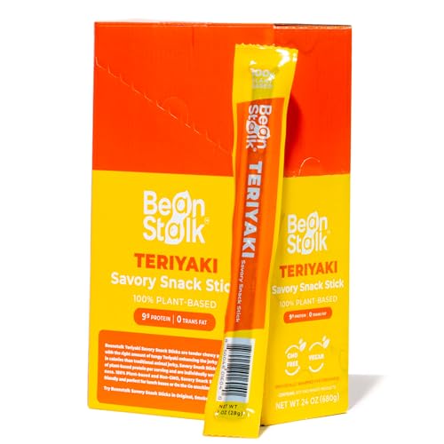 Bean Stalk Savory Snack Sticks Teriyaki Flavor| Plant Based Meatless