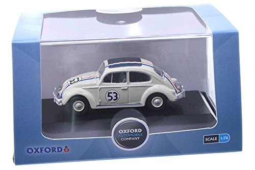 1:76 Pearl White Oxford Diecast 53 Vw Beetle – vue 6