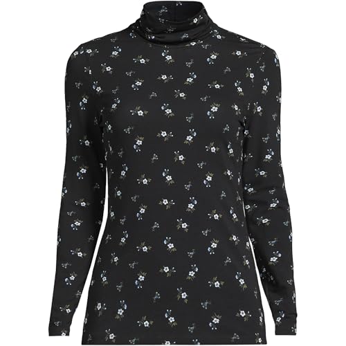 Image of Lands' End Lightweight Jersey Long Sleeve Turtleneck