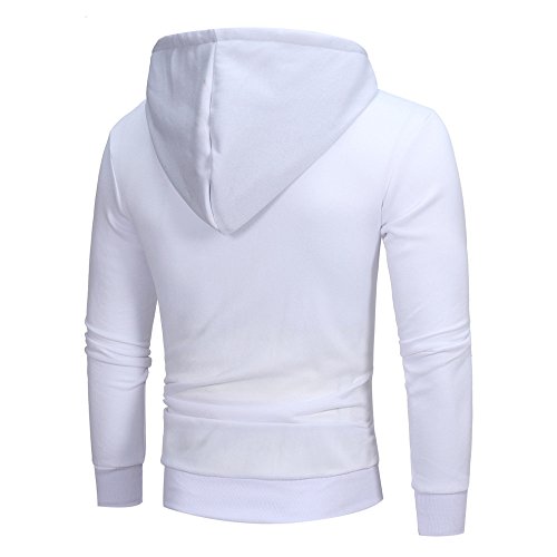 Sweat-shirt à capuche homme blanc 38 fini les hauts inconfortables