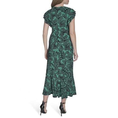 Tommy Hilfiger Women's Flutter Sleeves Jersey Midi Dress4