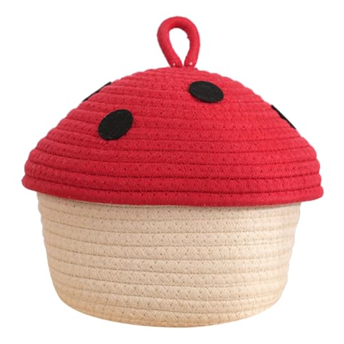 Cotton Rope Woven Storage Basket for Sundries Snacks and Desktop Organization Gentle Texture for Home Supplies and Decorative Use