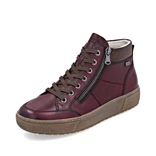 Remonte Damen Low-Top Sneaker D0700, Frauen Halbschuhe,lose Einlage,wasserabweisend,remonteTEX,Freizeit,sportlich,straßenschuhe,rot Kombi (35),41 EU