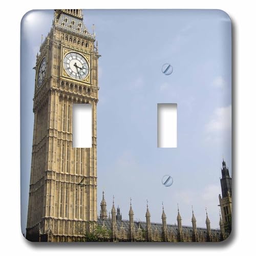 3dRose lsp_82737_2 Big Ben Clock Tower interrupteur double bascule - 2