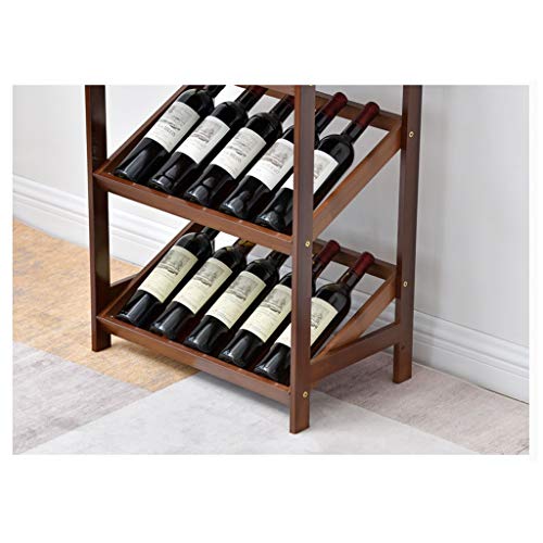 Soporte para botellas de vino de madera maciza miniatura 3
