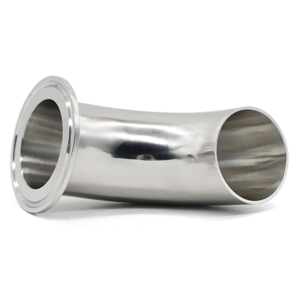 Conector de tubería de acero inoxidable, Codo de acero inoxidable, accesorio de tubería, codo de 90 grados de tres clips de 1,5" a 4", accesorios sanitarios de acero inoxidable 304/316L, diámetro exte