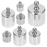SOLUSTRE 500g Chrome Plated Calibration Weight Set M2 Class Precision Weights for Scale Calibration Laboratory Balance Accurate Measurement Kit with 7 Pieces for Scientific and Industrial