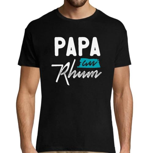 T-Shirt Homme Papa au Rhum : fini les cadeaux d'anniversaire ennuyeux grâce à ce haut humoristique