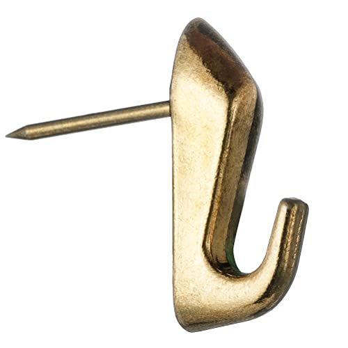 Image of Push Pin Picture Hooks Push Pin Hanger Picture Hanging Nails for Home Office Fabric Wall Wooden,15 Pack (Gold)