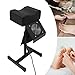 WTIOPJ Pedicure Manicure Footrest for Nail Tech Pedicure Foot Rest with Cleaning Fan, Adjustable Manicure Height Foot Rest for Home Beauty Salon Spa Tattoo (Black)