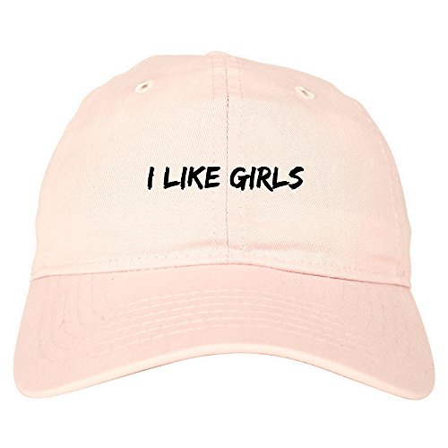 Kings Of NY I Like Girls Dad Hat 6 Panel Baseball Cap Pink