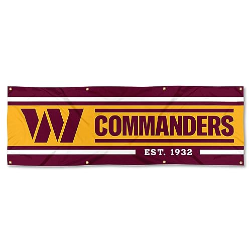 Washington Commanders Large 2x6 Foot Banner
