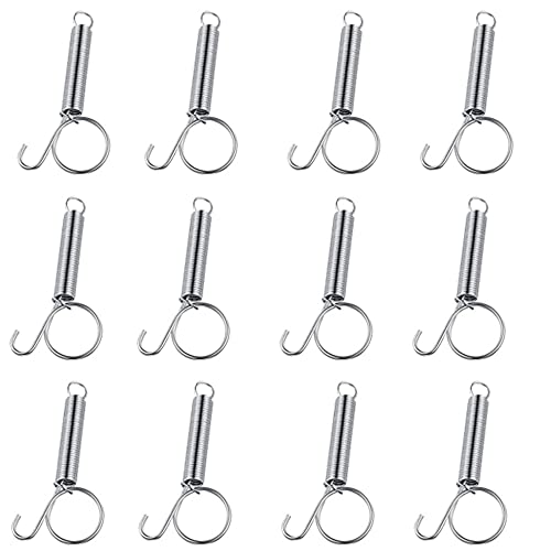 Image of 12pcs 3.35inch Spring Cage Latch Door for Rabbit Cages Doors Multifunctional Spring Cage Latch Metal Finger for Rabbit Dog Birds Bunny Rodents Guinea Pig Hamster Parrot Cage Door(J08-12)