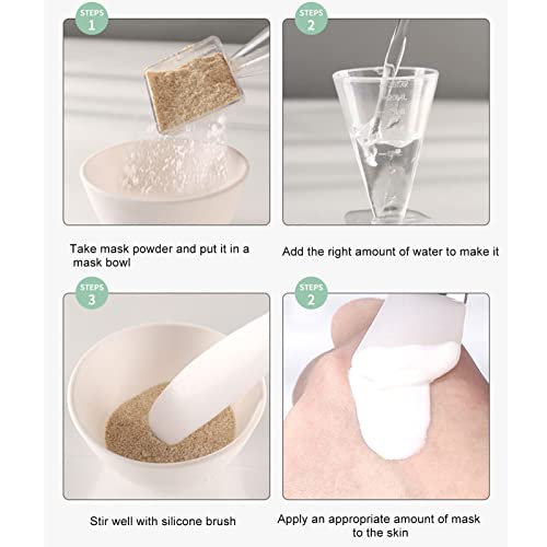 Face Mask Mixing Bowl Set, Face Mask Mixing Bowl with Silicone Brush - Image 3